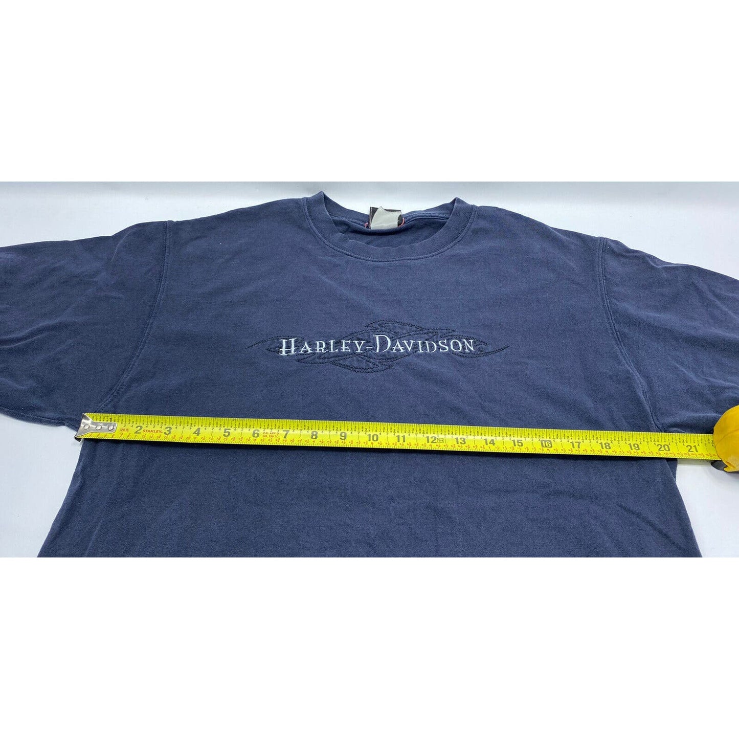 Harley Men’s Shirt Extra Large Sacramento T-shirt Blue Navy Embroidered