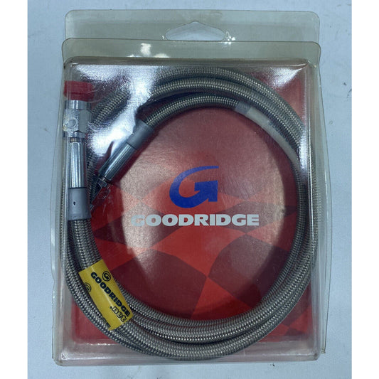 Goodridge 54" Stainless Steel Braided Brake Hose w/ Chrome Ends 30354 14067