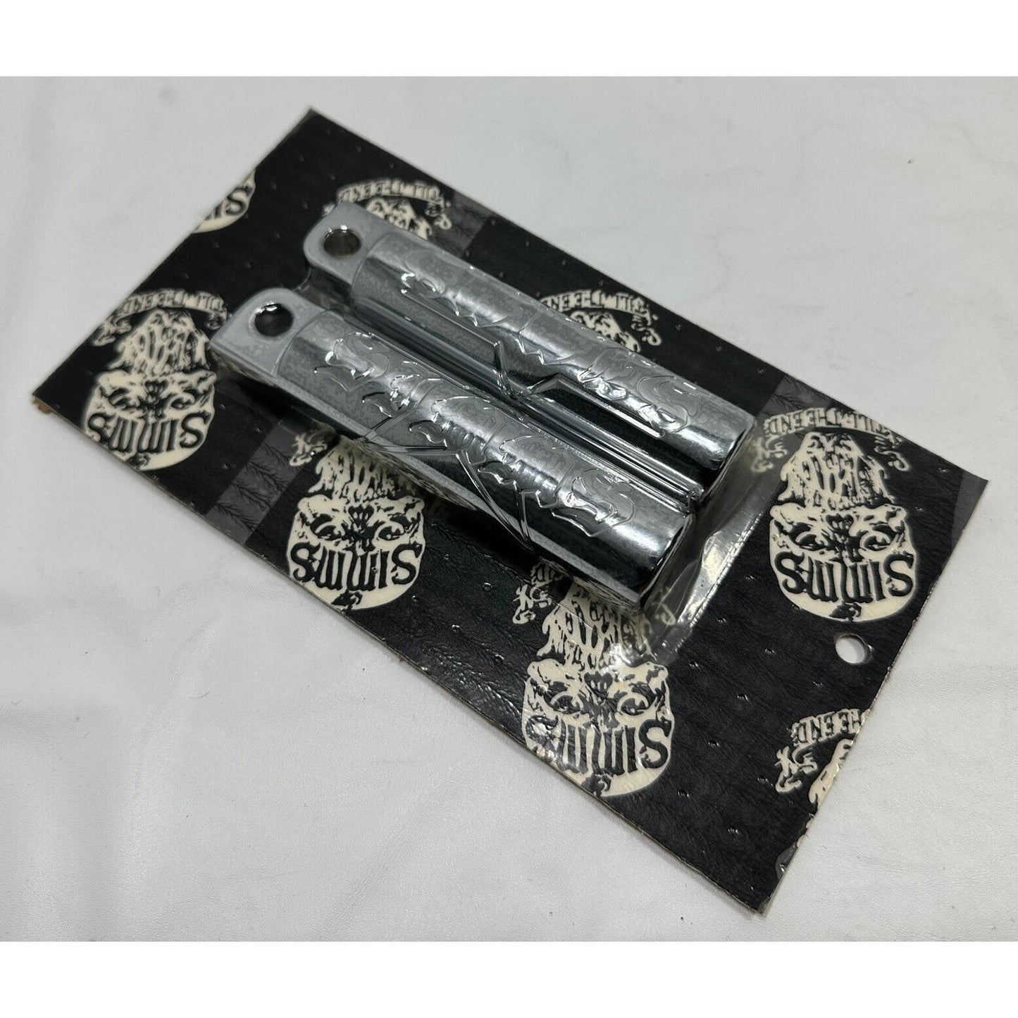 RON SIMMS BACC BILLET CHROME FOOT PEGS HARLEY CUSTOM CHOPPER