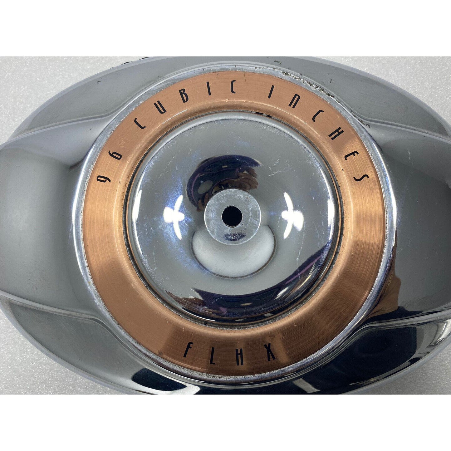 HARLEY DAVIDSON CHROME 96'' AIR CLEANER COVER FLHX CHROME COPPER STICKER