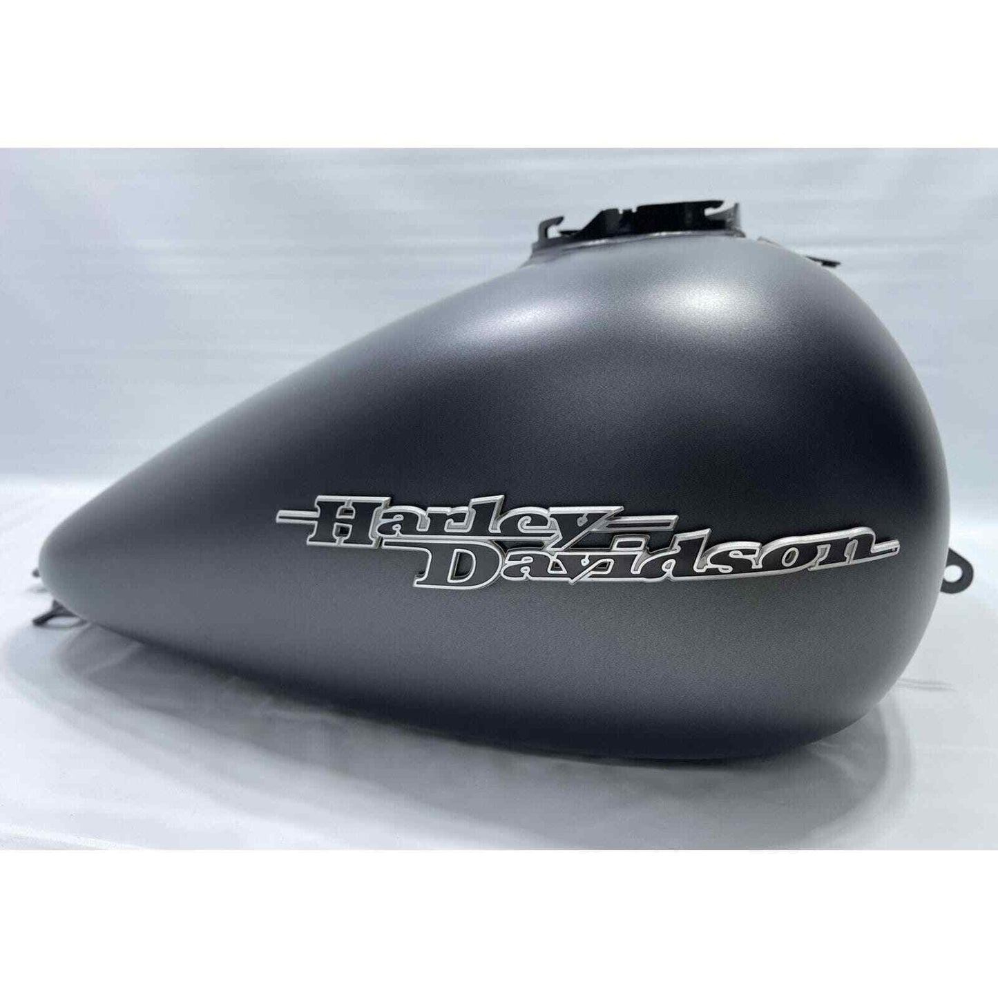 08+ HARLEY-DAVIDSON TOURING CHARCOAL DENIM GRAY GAS TANK FUEL BAGGER - DENTED