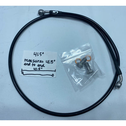 Suzuki C50 C50T Goodridge Black Front Brake Line SU2869-1FZ