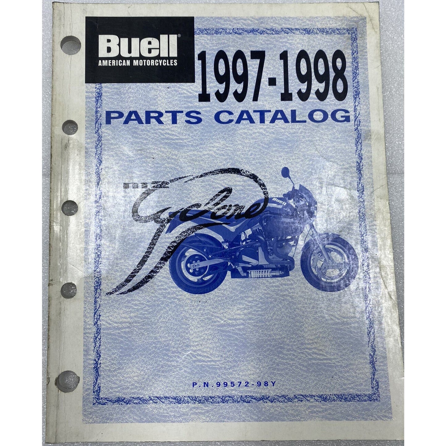 GENUINE 1997-1998 BUELL FACTORY PARTS CATALOG 99572-98Y