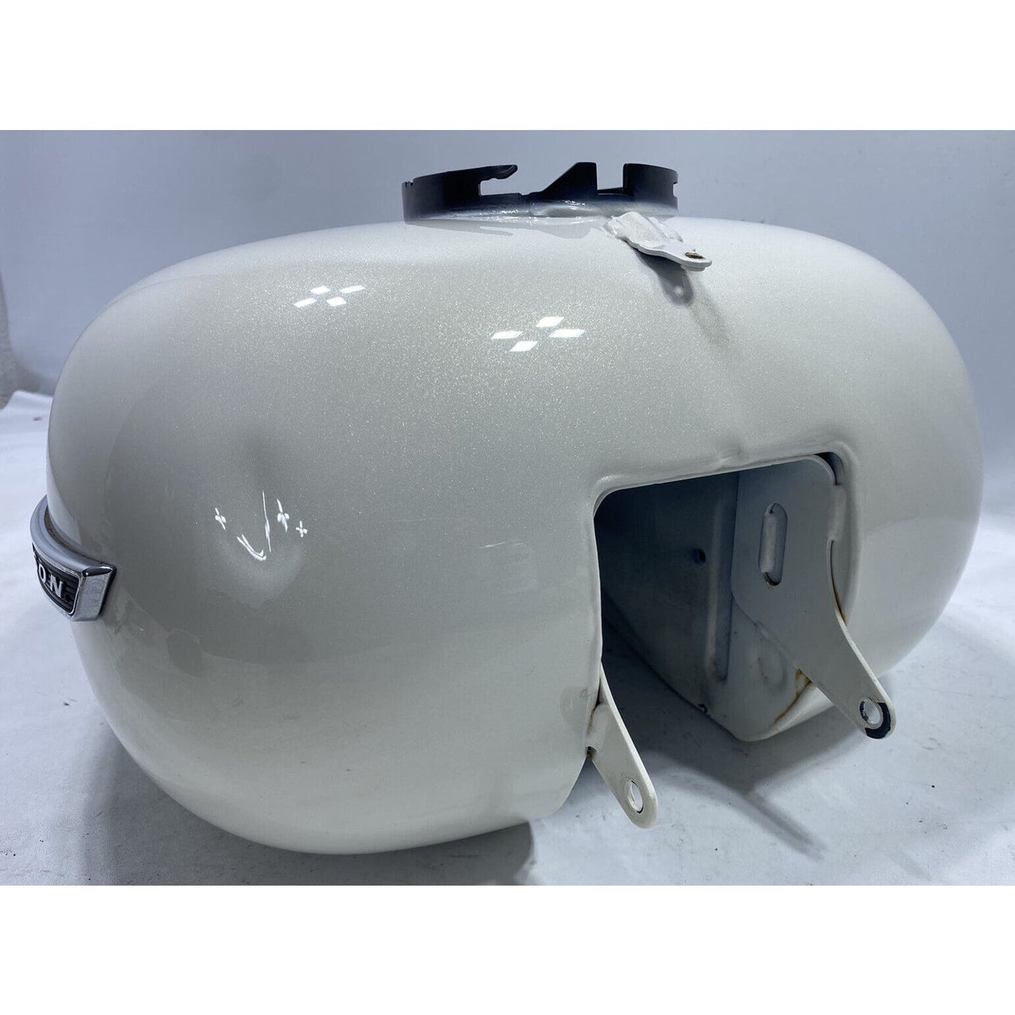 Harley Davidson Gas Fuel Tank White Pearl Street Road Glide 08-21