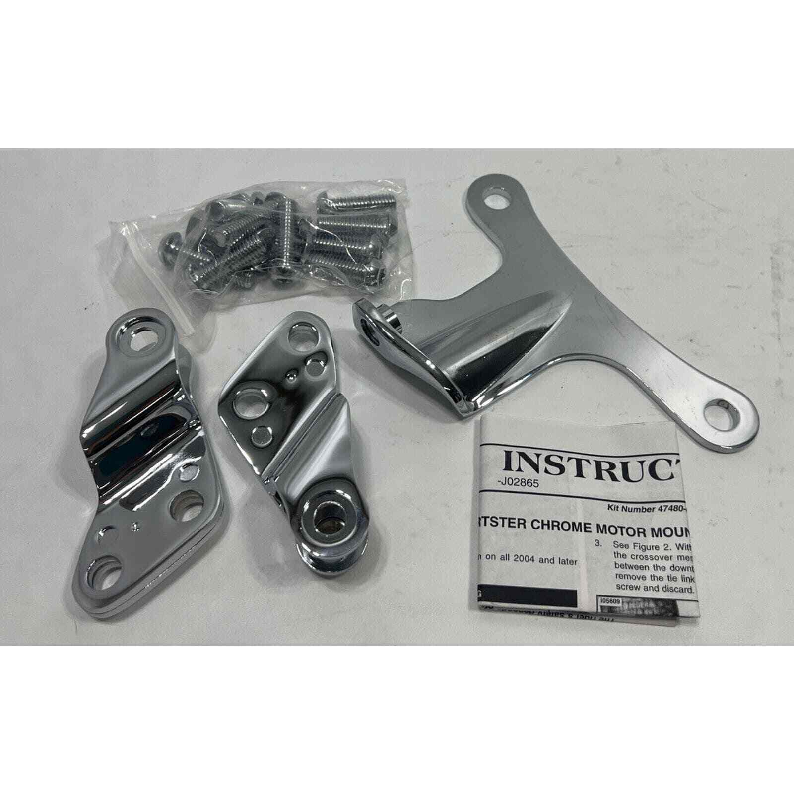 OEM Harley-Davidson Chrome Motor Mount Kit 2004 And Up XL 47480-04 – JC ...