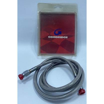 Goodridge 80340 Clear-Coat Braided Brake Line Hose Stainless Steel 40” 14147