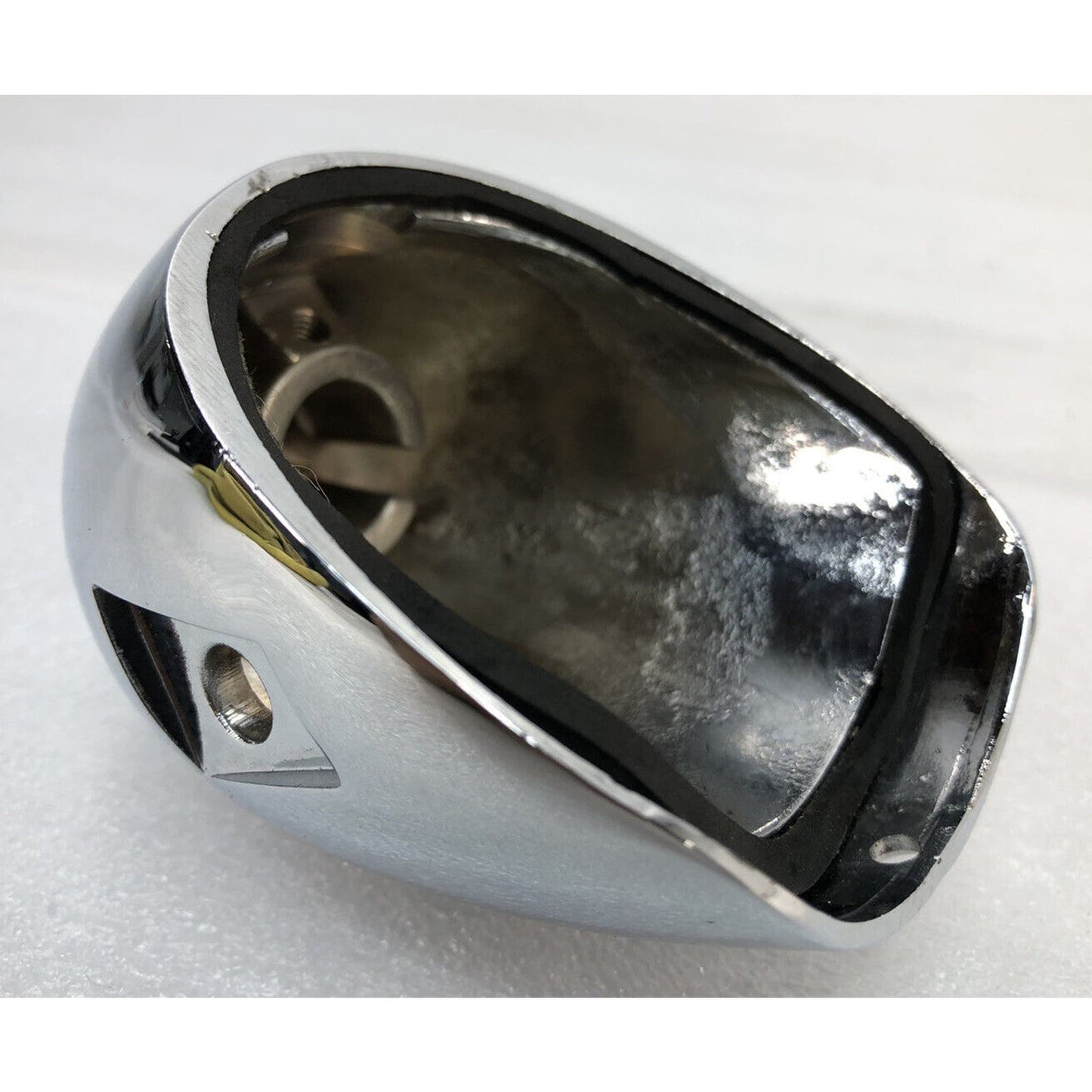 GILROY INDIAN MOTORCYCLE CO. CHROME RIGHT REAR TURN SIGNAL LENS HOUSING 68-002