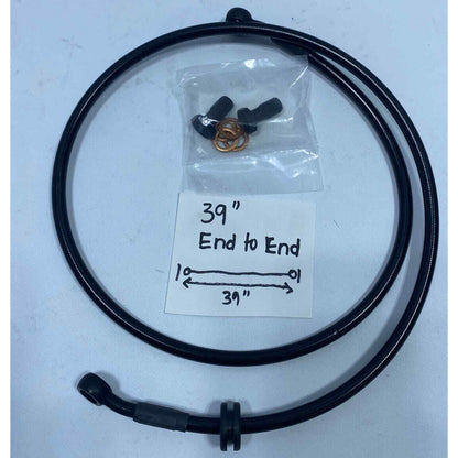 Goodridge Brake Line Kits Clear Coated Black IMBL-002BK 39” 15-16 Indian Scout