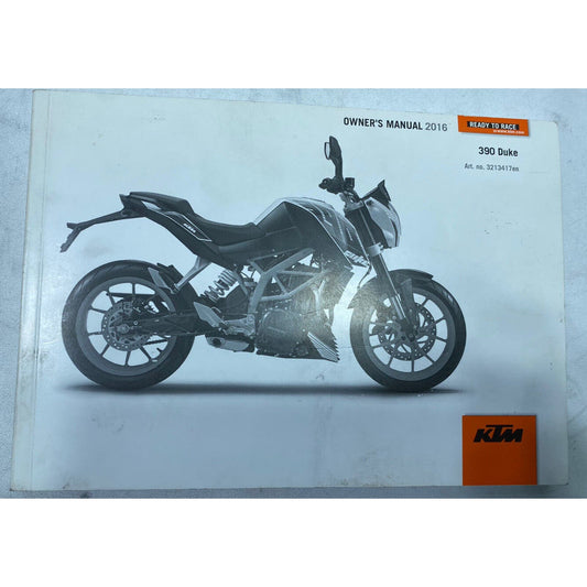 390 DUKE OEM KTM Owners manual US 2016 3213417en