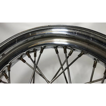 HARLEY-DAVIDSON SHOVELHEAD DUAL FLANGE 16x3 CHROME WHEEL PANHEAD RIM 3/4 AXLE